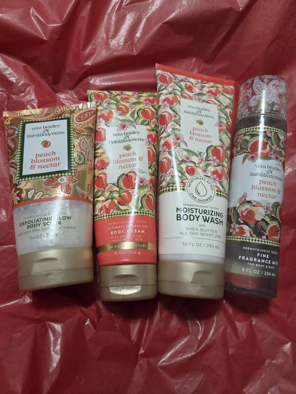 Peach Blossom & Nectar Moisturizing Body Care Set - Vera Bradley Bath&Body Works - Picture 1 of 8